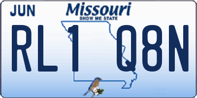 MO license plate RL1Q8N