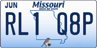 MO license plate RL1Q8P