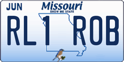 MO license plate RL1R0B