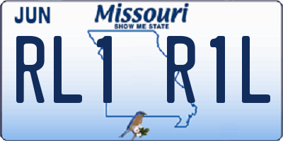 MO license plate RL1R1L