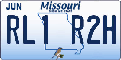 MO license plate RL1R2H