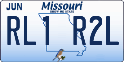 MO license plate RL1R2L