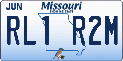 MO license plate RL1R2M