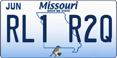 MO license plate RL1R2Q