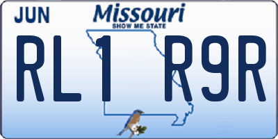 MO license plate RL1R9R