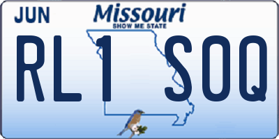 MO license plate RL1S0Q
