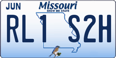 MO license plate RL1S2H
