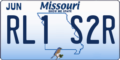 MO license plate RL1S2R
