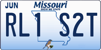 MO license plate RL1S2T
