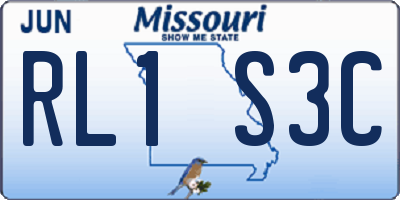 MO license plate RL1S3C