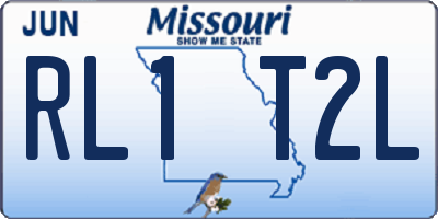 MO license plate RL1T2L
