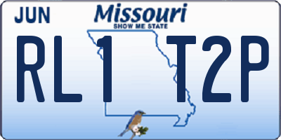 MO license plate RL1T2P