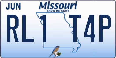 MO license plate RL1T4P