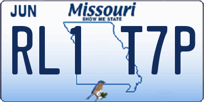 MO license plate RL1T7P