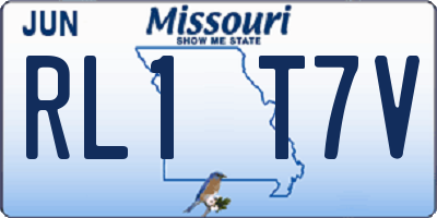 MO license plate RL1T7V