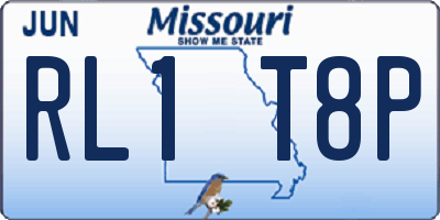 MO license plate RL1T8P