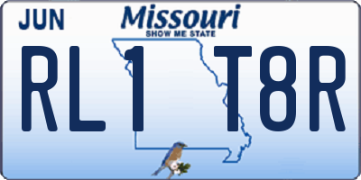MO license plate RL1T8R