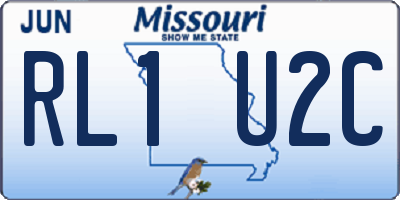 MO license plate RL1U2C