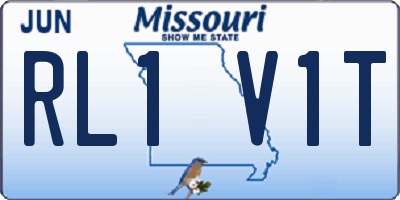 MO license plate RL1V1T