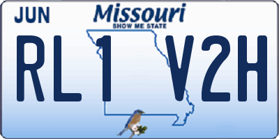 MO license plate RL1V2H