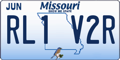 MO license plate RL1V2R