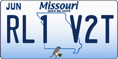 MO license plate RL1V2T