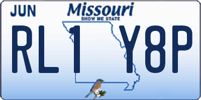 MO license plate RL1Y8P