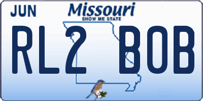 MO license plate RL2B0B