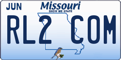 MO license plate RL2C0M