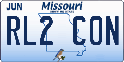 MO license plate RL2C0N