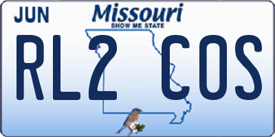 MO license plate RL2C0S