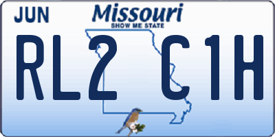 MO license plate RL2C1H