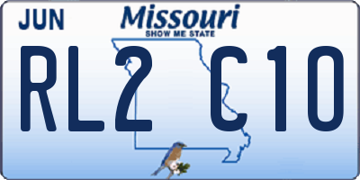 MO license plate RL2C1O