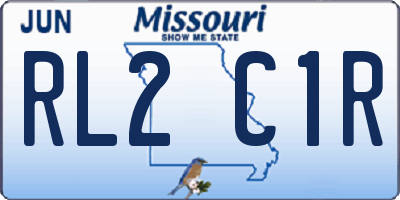 MO license plate RL2C1R