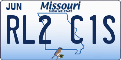 MO license plate RL2C1S