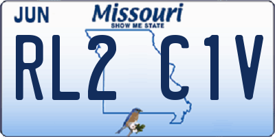 MO license plate RL2C1V