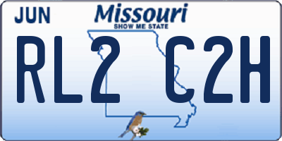 MO license plate RL2C2H