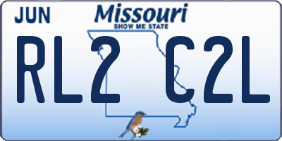 MO license plate RL2C2L