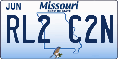 MO license plate RL2C2N