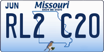 MO license plate RL2C2O