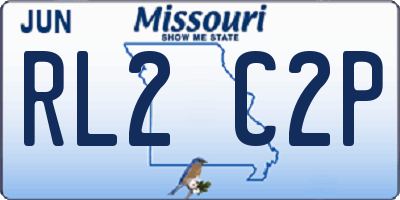 MO license plate RL2C2P