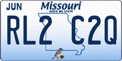 MO license plate RL2C2Q