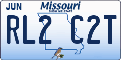 MO license plate RL2C2T