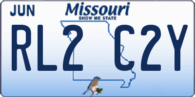 MO license plate RL2C2Y