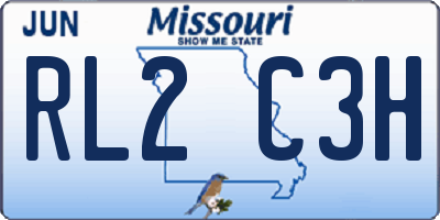 MO license plate RL2C3H