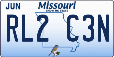 MO license plate RL2C3N