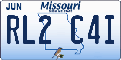 MO license plate RL2C4I