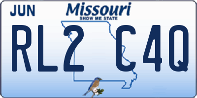 MO license plate RL2C4Q