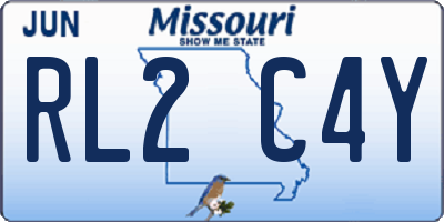 MO license plate RL2C4Y