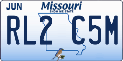 MO license plate RL2C5M
